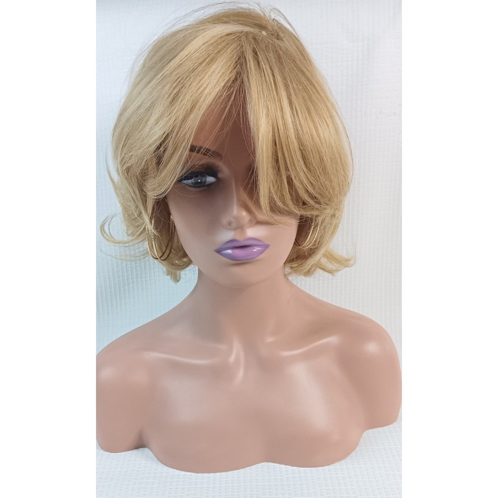 Women's breathable net adjustable buckle thick synthetic Spring Honey hair wig